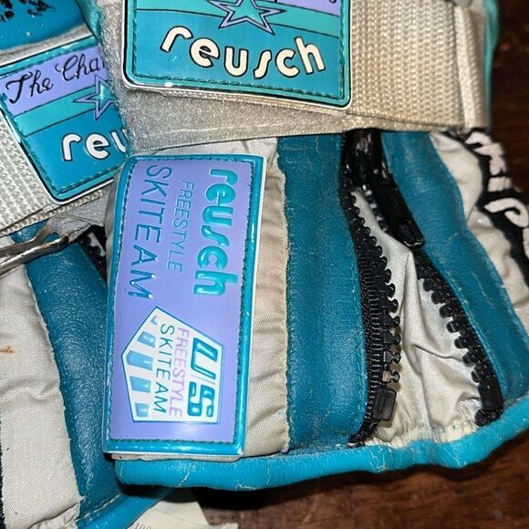 Reusch Model 2761 Vintage US Freestyle Ski Team Aqua Tex Foil Racing Gloves -6 - Picture 2 of 9